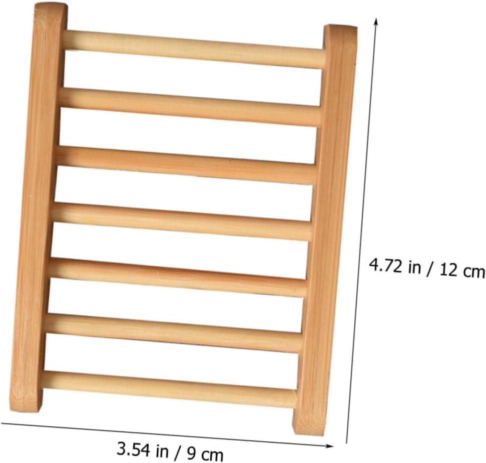 LIFKOME Wooden Soap Dish for Shower Bathroom