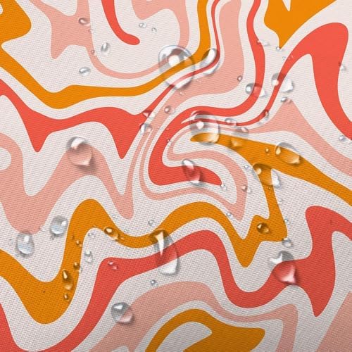 Dongbei Cute Orange Shower Curtain with Hooks 60x70in