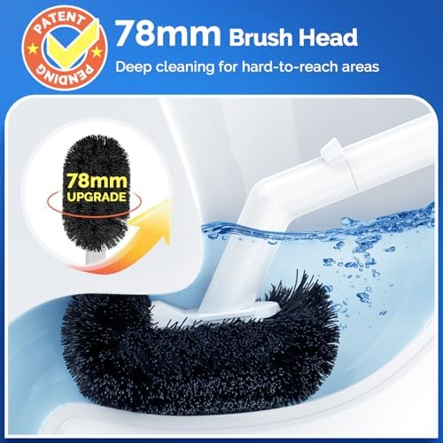HAMITOR Toilet Plunger and Bowl Brush Combo - Heavy Duty White