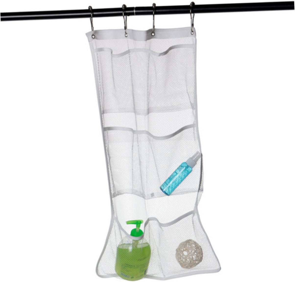 GLEAVI Quick Dry Mesh Shower with Hanging Organizer