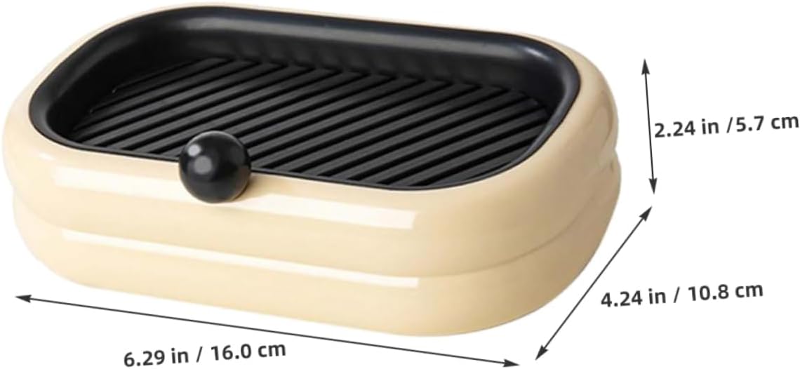 Ciieeo Wall Mounted Soap Dish Dual Drain Rack