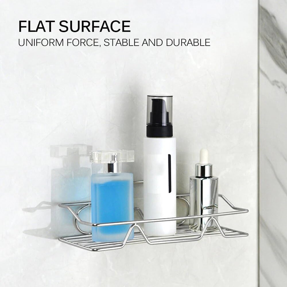 BAHELS Stainless Steel Shower Caddy Adhesive No Drilling