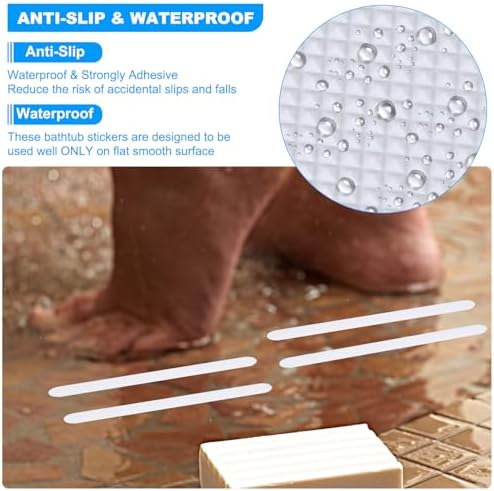 PATIKIL Bathtub Non-Slip Stickers 12 Pack Pink