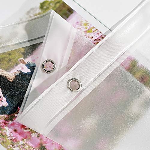AooHome Frosted 72x72 Shower Curtain Liner with 5 Bottom Magnets and Metal Grommets