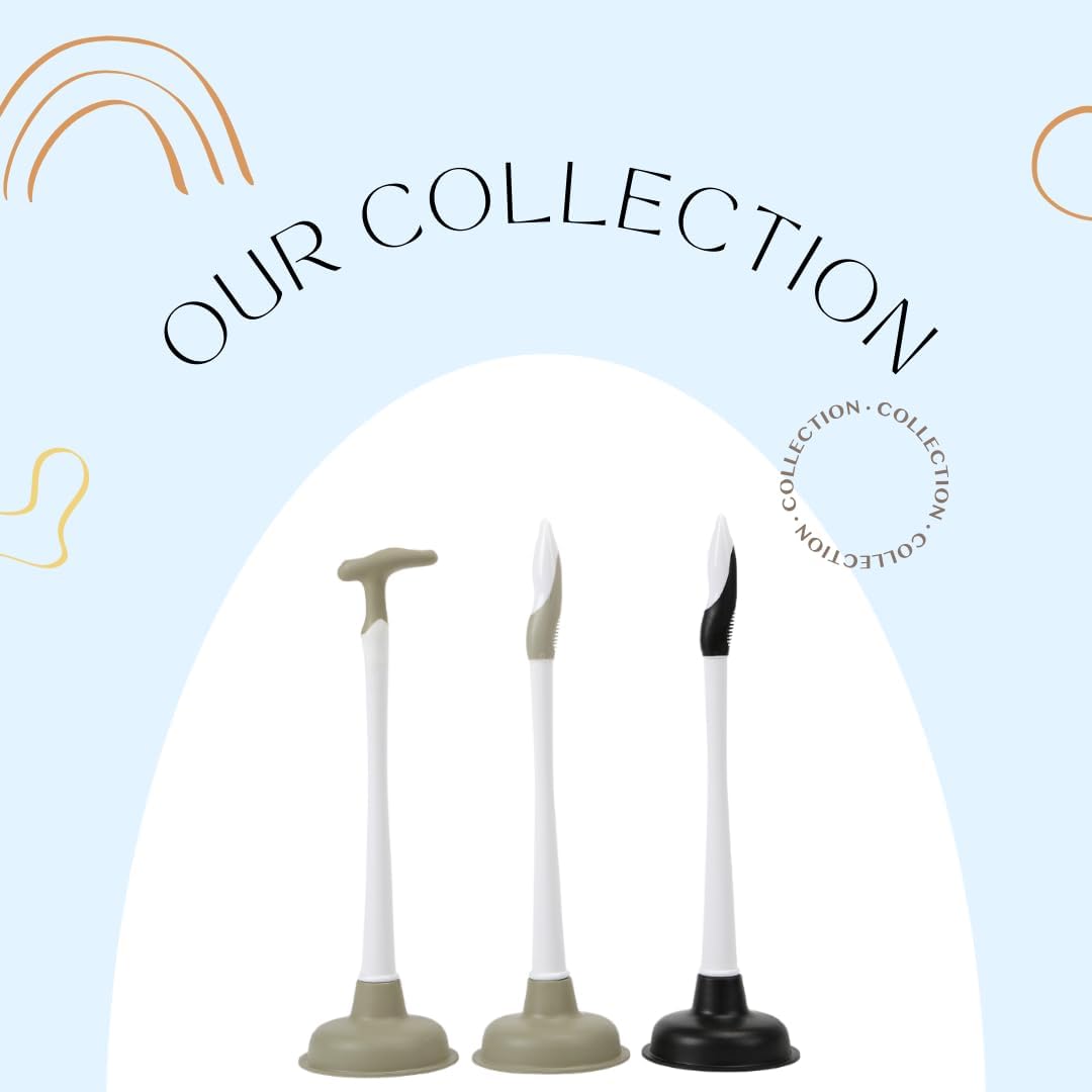 Powerjet Toilet Plunger Crutch Handle 2-Pack Set 1