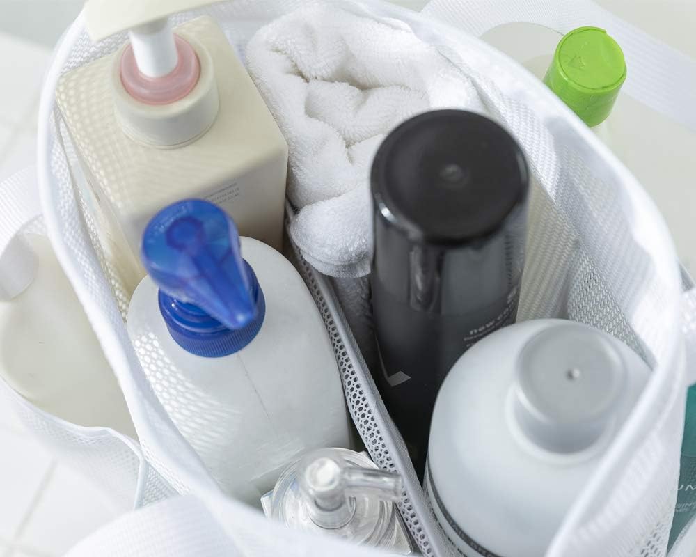 ALYER Large Mesh Shower Tote with Inner Compartment
