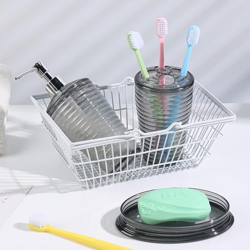 MiraFure 3-Piece Blue Bathroom Decor Set 1