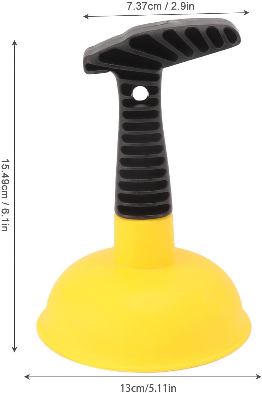 Mini Drain Plunger with Non-Slip Handle