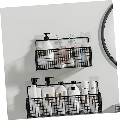 Collbath Shower Basket Wall Mounted Organizer No Drilling