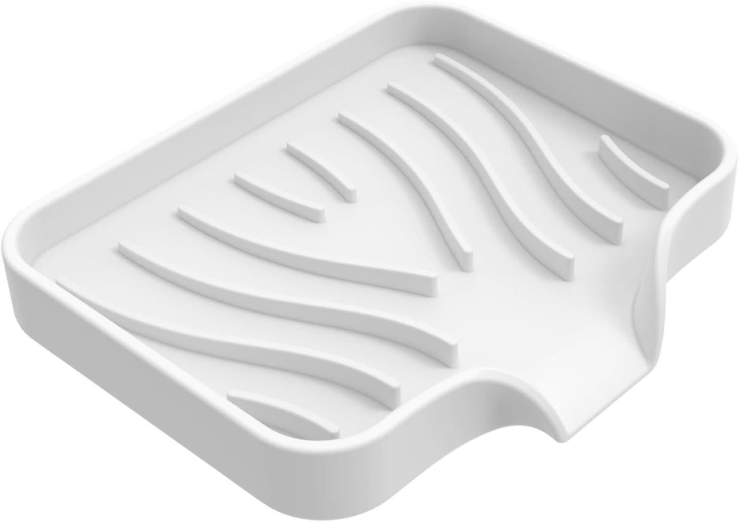 Durable Silicone Soap Dish with Self-Draining Design