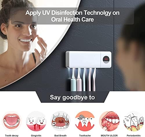HouseGem Cordless Toothbrush Holder with Timer