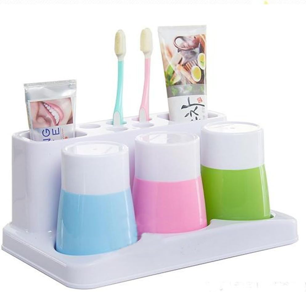 Eslite Toothbrush Toothpaste Holder Stand for Bathroom