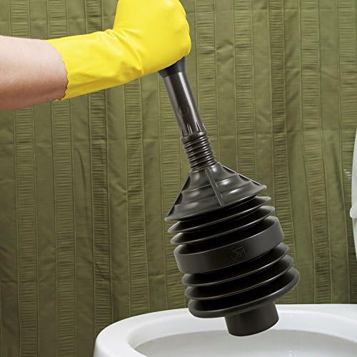 PlumbCraft Heavy Duty Toilet Plunger - Black