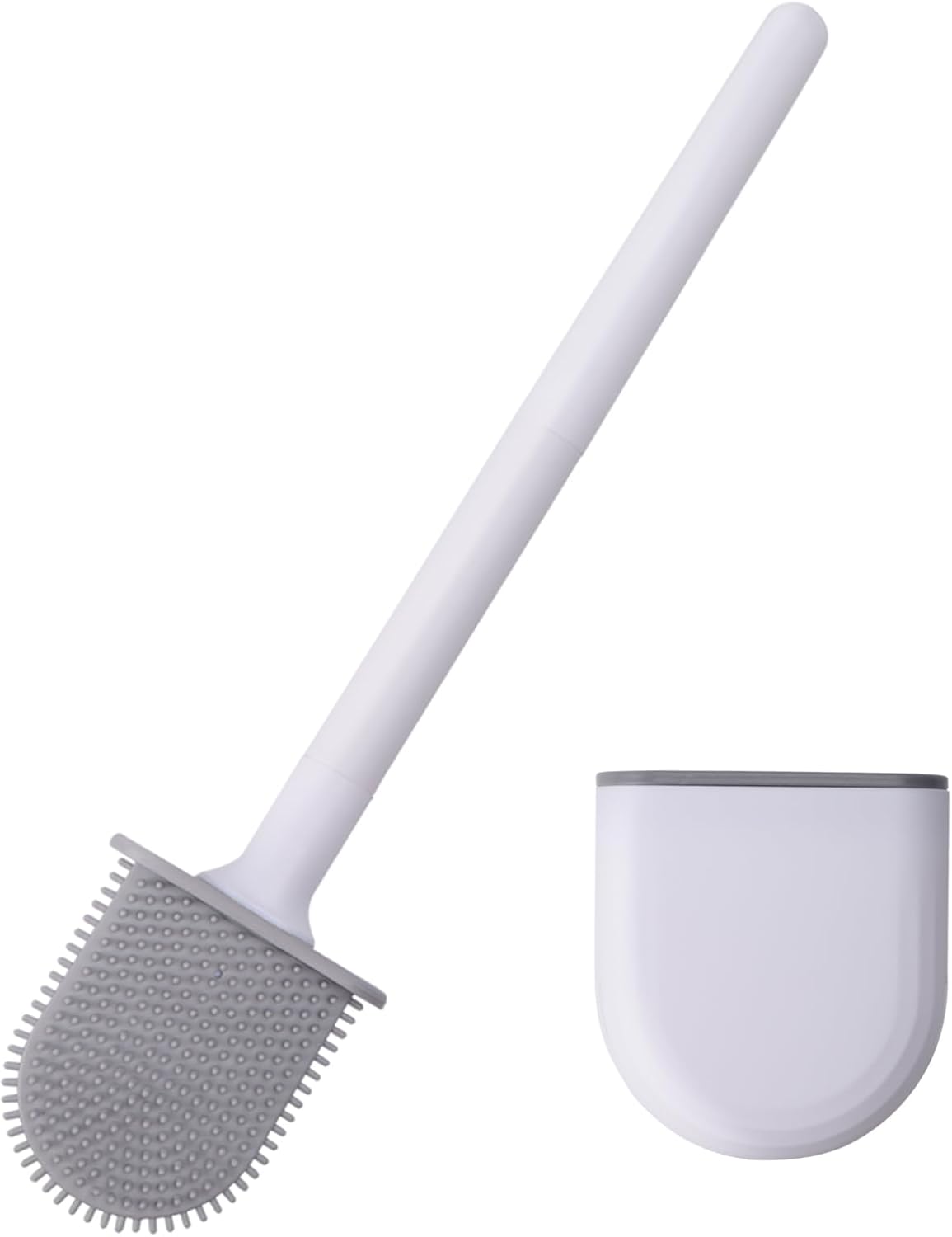 RV Toilet Bowl Brush with Anti-Roll and Anti-Drip Design