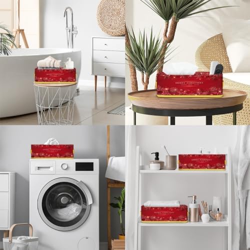 Vomwwlix Christmas Snowflake Toilet Paper Basket Decor