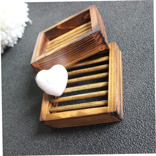 Cabilock Wood Soap Tray with Hollow Design