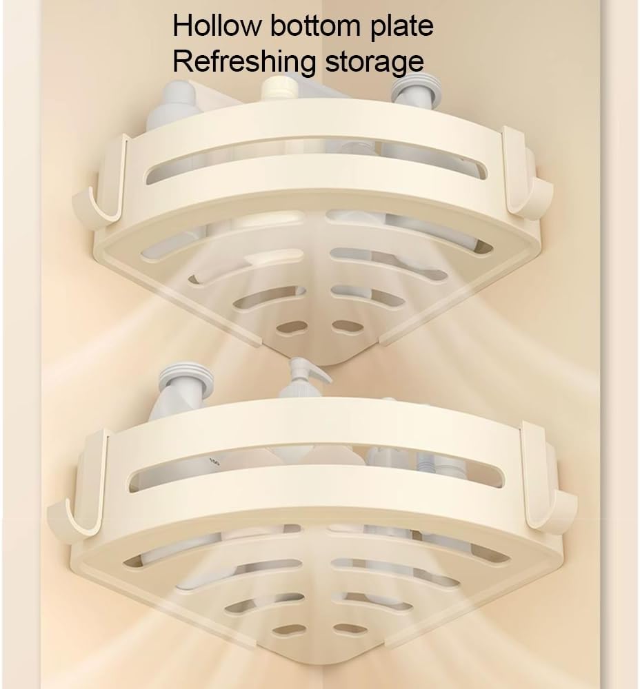 BAHELS Space Aluminum Bathroom Shelf 1 Layer Corner Shower Caddy