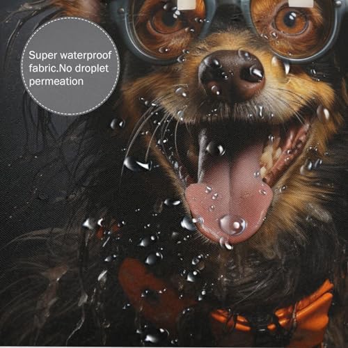 Cute Animal Funny Hippie Boho Shower Curtain Set with 12 Hooks 72x72in