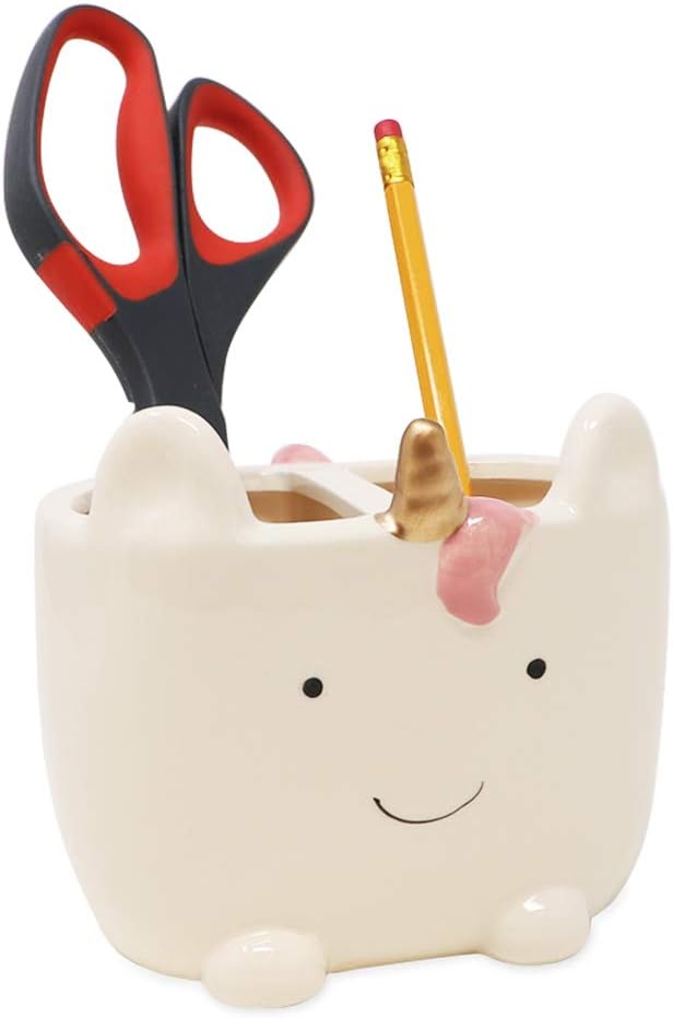 Isaac Jacobs Unicorn Cup Holder 2-Section Organizer