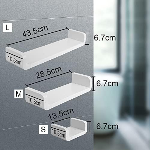 BAHELS Shower Caddy Wall-Mounted White Debris Rack