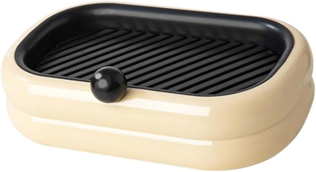 Ciieeo Wall Mounted Soap Dish Dual Drain Rack