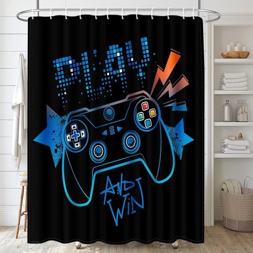 Arttown Blue Orange Gamepad Bathroom Set 4 Pcs