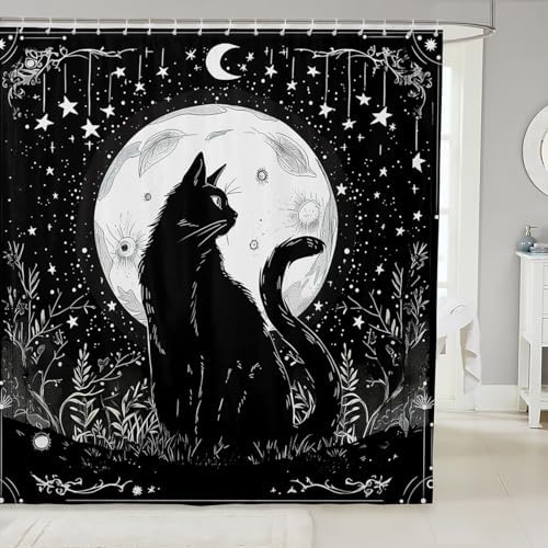 Feelyou Sun Moon Shower Curtain 72x72