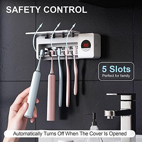 HouseGem Cordless Toothbrush Holder with Timer