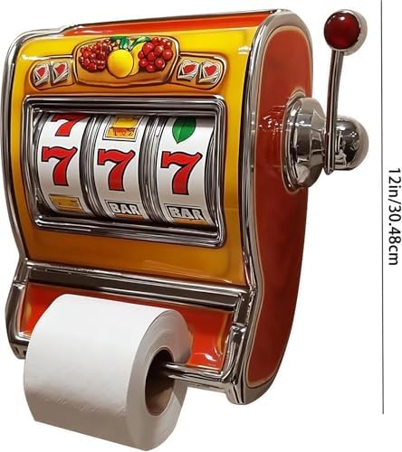 Slot Machine Toilet Paper Holder - Retro Style for Bathroom