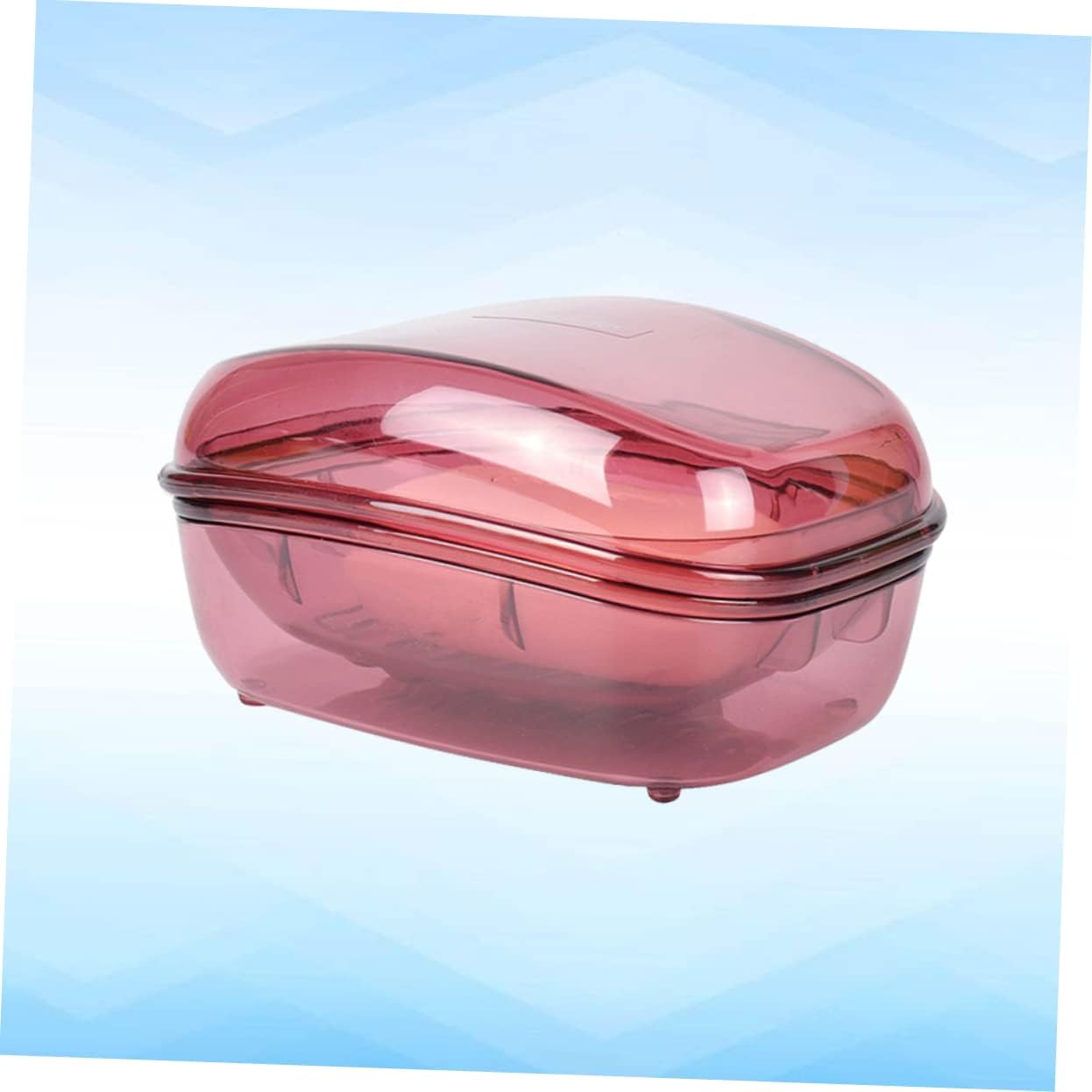 CONGARTENO Plastic Soap Dish with Lid for Bathroom and Travel