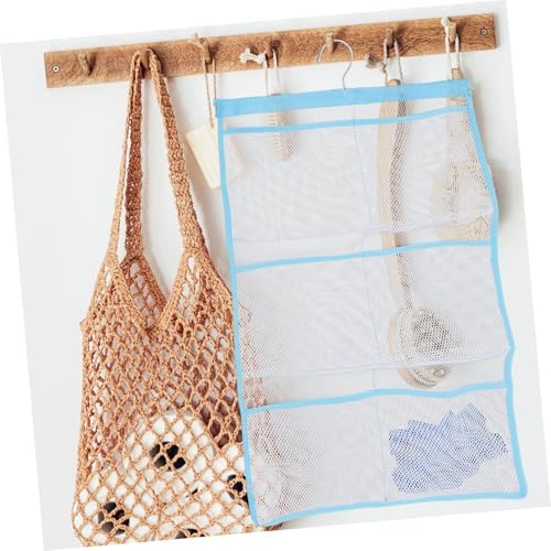 PRETYZOOM Shower Bag Organizer 6 Pockets Quick Dry Mesh