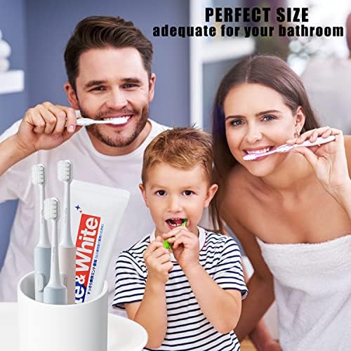 DeTii 105oz Reusable Bathroom Tumbler Cup 2PCS White
