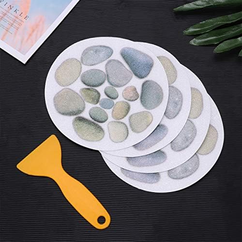 Cabilock 4 Pack Anti-Slip Bathtub Stickers with Scraper
