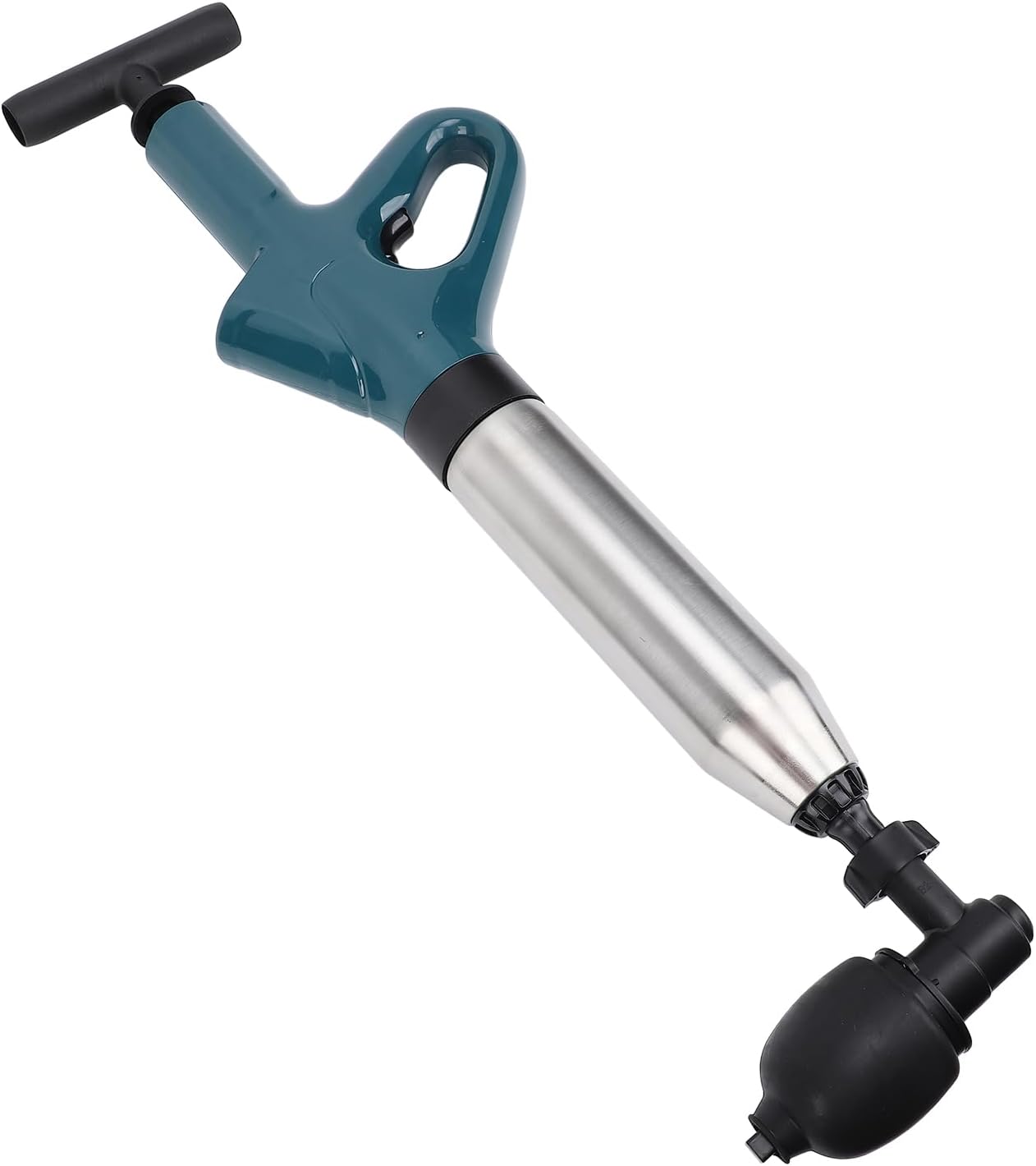 Toilet Drain Blaster with Precise Control and Stainless Steel Head