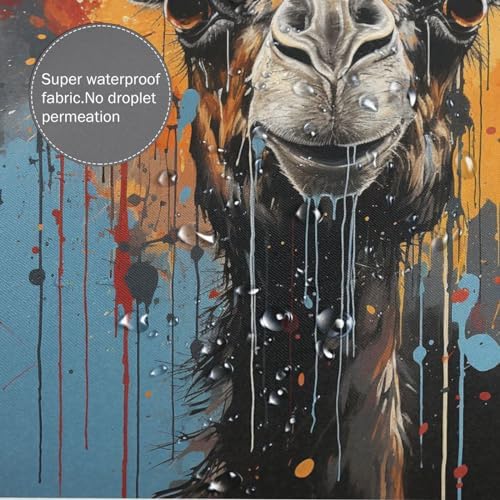 Boho Camel Shower Curtain Set 72x72in