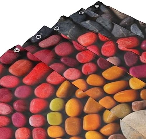 TIYAANDSY Cobblestone Shower Curtain Set