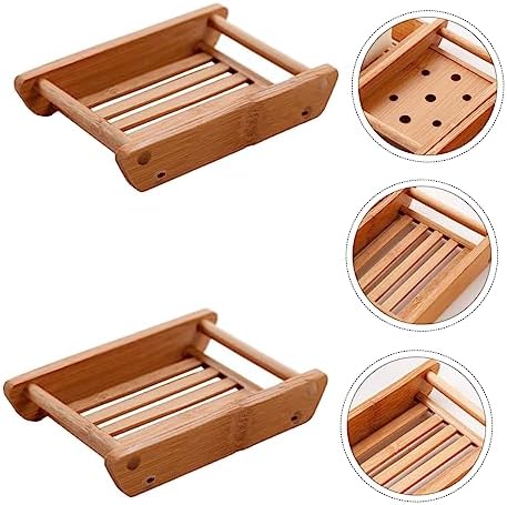 RORPOIR 2pcs Japanese Style Soap Dish for Bathroom Organization