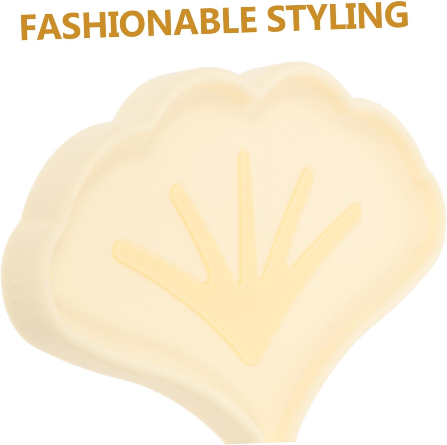 Amosfun Ginkgo Leaf Silicone Soap Dish