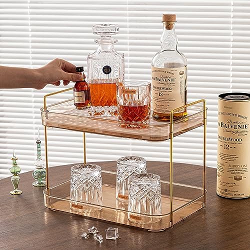 Seoneiro Whiskey Tray with Drain Board and Cup Holders 1