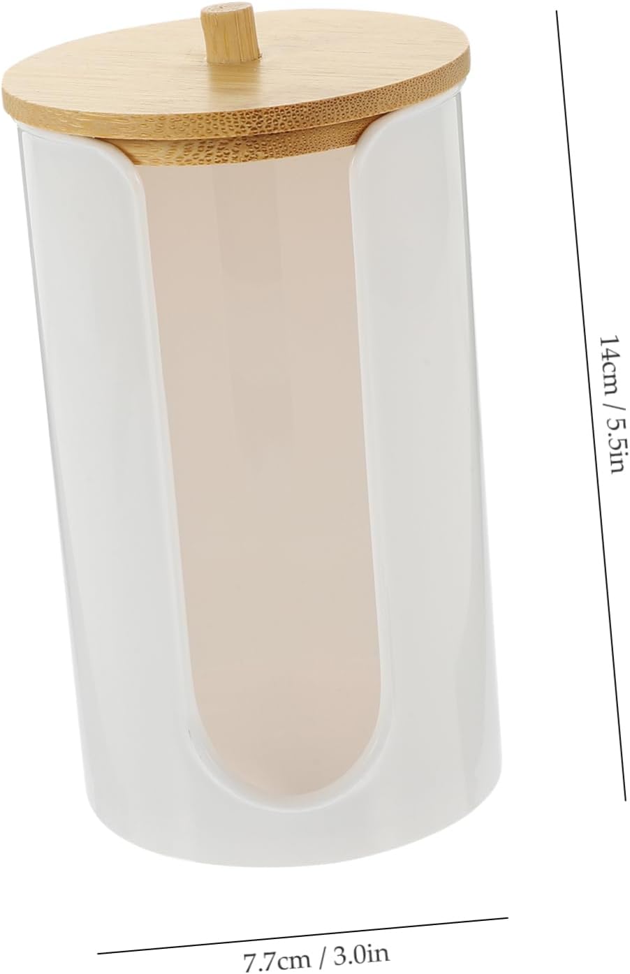 Zerodeko White Cup Holder Bathroom Dispenser