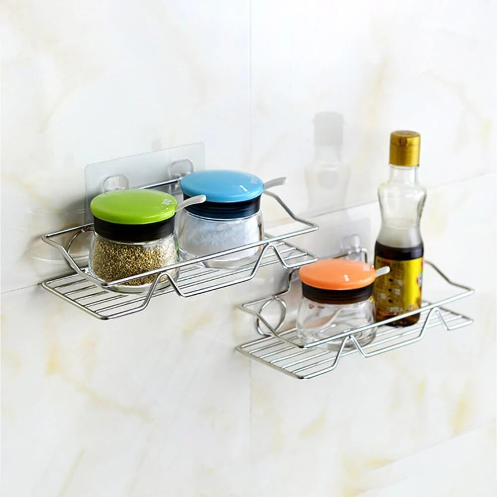 BAHELS Stainless Steel Shower Caddy Adhesive No Drilling