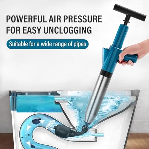Madrigal High Pressure Toilet Plunger with Air Drain Blaster