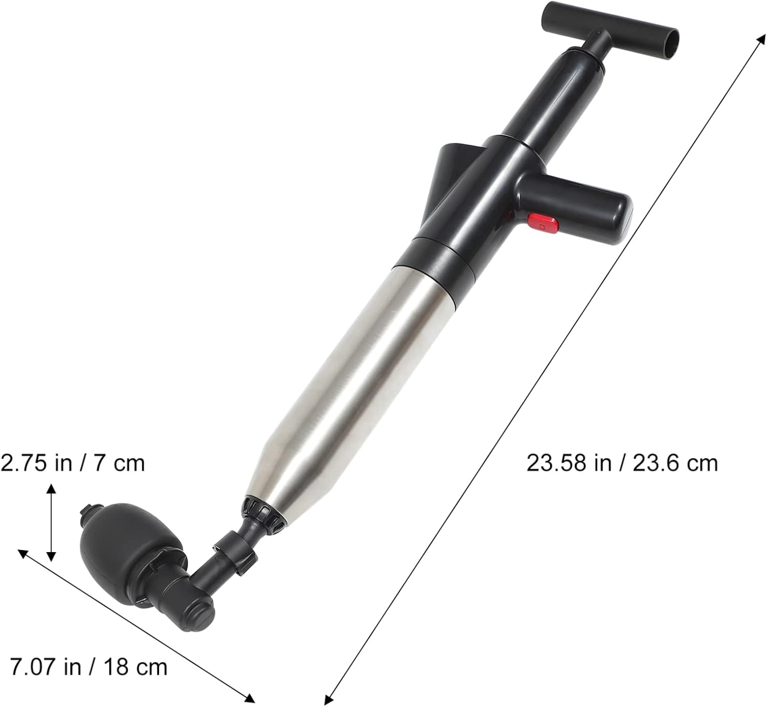 DOITOOL High Pressure Air Drain Plunger Set for Toilets and Sinks