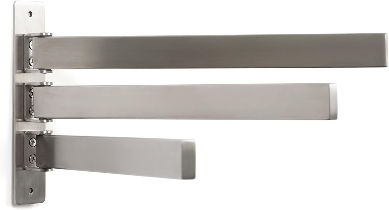 5-Piece Bathroom Accessory Set Brushed Silver
