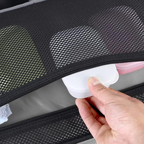 Quatish Leakproof Soap Dish with Lid Draining Layer