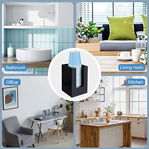 KIMCHOMERSE Bathroom Cup Dispenser - Black