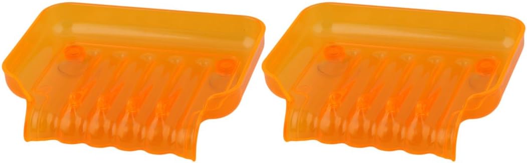 Plastic Cup Holder Storage Box 2pcs Orange