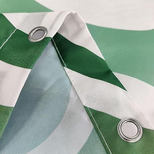 Aesthetic 70s Abstract Wavy Swirl Shower Curtain Set