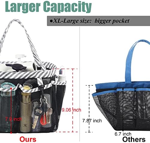 WEHUSE Extra Large Mesh Shower Caddy with Waterproof Inner Bag