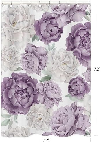 Sweet Jojo Designs Boho Floral Shower Curtain 1